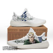 Erwin Smith Shoes Custom Attack on Titan Anime YZ Boost Sneakers - LittleOwh - 1