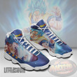 Goku Shoes Custom Super Saiyan Blue Dragon Ball Anime JD13 Sneakers - LittleOwh - 2