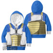 Dragon Ball Z Vegeta Armor Classic Anime Kids Hoodie and Sweater Cosplay Costumes