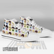 Attack On Titan High Top Canvas Shoes Custom Cute Chibi Face Anime Sneakers - LittleOwh - 4