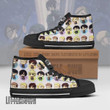 Attack On Titan High Top Canvas Shoes Custom Cute Chibi Face Anime Sneakers - LittleOwh - 2