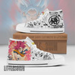 Goku Super Saiyan God High Top Canvas Shoes Custom Dragon Ball Anime Mixed Manga Style - LittleOwh - 1