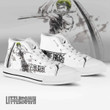 Zoro 1Piece Anime Custom Watercolor All Star High Top Sneakers Canvas Shoes - LittleOwh - 3