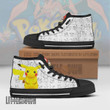 Pikachu High Top Canvas Shoes Custom Pokemon Anime Sneakers - LittleOwh - 2