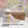 The Seven Deadly Sins High Top Canvas Shoes Custom Cute Chibi Face Style Anime Sneakers - LittleOwh - 1