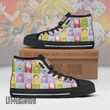 The Seven Deadly Sins High Top Canvas Shoes Custom Cute Chibi Face Style Anime Sneakers - LittleOwh - 2