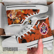 Portgas D. Ace High Top Shoes Custom 1Piece Anime Canvas Sneakers - LittleOwh - 3