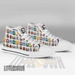 KNY High Top Canvas Shoes Custom Cute Chibi Face Anime Sneakers - LittleOwh - 4