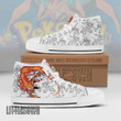 Infernape High Top Canvas Shoes Custom Pokemon Anime Sneakers - LittleOwh - 1