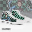 Tanjiro KNY Anime Custom All Star High Top Sneakers Pattern Canvas Shoes - LittleOwh - 2