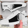 Scount Regiment Skate Sneakers Custom Black and White AOT Anime Shoes - LittleOwh - 2