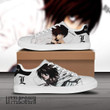 L Lawliet Skate Sneakers Custom Death Note Anime Shoes - LittleOwh - 1