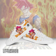 Dragon Ball Goku Super Saiyan God Skateboard Shoes Custom Anime Sneakers - LittleOwh - 4