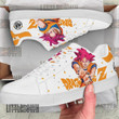 Dragon Ball Goku Super Saiyan God Skateboard Shoes Custom Anime Sneakers - LittleOwh - 3