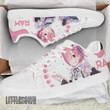 Ram Pink Skate Sneakers Custom Re:Zero Anime Shoes - LittleOwh - 2