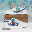 Dragon Ball Vegito Super Saiyan Blue Skateboard Shoes Custom Anime Sneakers - LittleOwh - 1