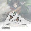 Attack on Titan Shoes Mikasa Ackerman Custom Anime Skateboard Sneakers - LittleOwh - 4