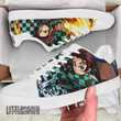 Tanjiro Water and Fire Skate Sneakers Custom KNY Anime Shoes - LittleOwh - 2