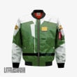 Zaft Bomber Jacket Custom Gundam Uniform Green Cosplay Costumes - LittleOwh - 1