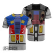 00 Raiser T Shirt Cosplay Costumes Mobile Suit Gundam Custom Anime Clothes - LittleOwh - 1