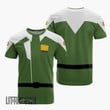 Zaft T Shirt Cosplay Costume Gundam Uniform Green Anime Outfits - LittleOwh - 1
