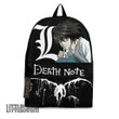 Death Note Anime Backpack Custom L Lawliet Character