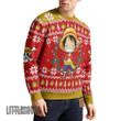 Monkey D. Luffy Ugly Sweater One Piece Custom Knitted Sweatshirt Anime Christmas Gift