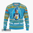 Super Saiyan Blue Knitted Sweatshirt Dragon Ball Vegeta Custom Ugly Sweater Anime Christmas Gift