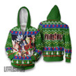 Fairy Tail Knitted Sweatshirt Green Custom Ugly Sweater Anime Christmas Gift
