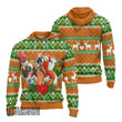 Naruto Uzumaki Knitted Ugly Christmas Sweater Orange x Green