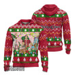 Black Clover Knitted Ugly Christmas Sweater Red