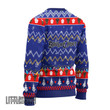 Black Clover Knitted Ugly Christmas Sweater Blue