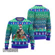 Black Clover Ugly Sweater Yuno Custom Knitted Sweatshirt Anime Christmas Gift