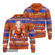 Krillin Ugly Sweater Dragon Ball Z Custom Knitted Sweatshirt Anime Christmas Gift