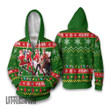 Jujutsu Kaisen Characters Knitted Ugly Christmas Sweater Green