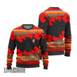 Kyojuro Ugly Sweater Custom Demon Slayer Knitted Sweatshirt Anime Christmas Gift