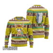 Attack On Titan Ugly Christmas Sweater Armin Arlert Custom Anime Knitted Sweatshirt