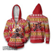 Kyojuro Ugly Christmas Sweater Demon Slayer Custom Anime Knitted Sweatshirt