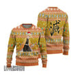 Zenitsu Ugly Christmas Sweater Demon Slayer Custom Anime Knitted Sweatshirt