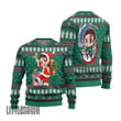 KnY Tanjiro Ugly Christmas Sweater Demon Slayer Custom Anime Knitted Sweatshirt