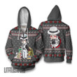 KnY Muzan Ugly Christmas Sweater Demon Slayer Custom Anime Knitted Sweatshirt