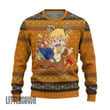 KnY Demon Slayer Ugly Christmas Sweater Zenitsu Custom Knitted Sweatshirt