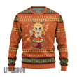 KnY Demon Slayer Ugly Christmas Sweater Kyojuro Custom Knitted Sweatshirt