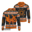 Kurama Nine Ugly Christmas Sweater Naruto Custom Anime Knitted Sweatshirt
