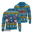 Fairy Tail Ugly Christmas Sweater Happy and Friend Custom Anime Knitted Sweatshirt