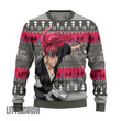 Bleach Ugly Christmas Sweater Renji Abarai Custom Anime Knitted Sweatshirt