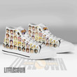 Nrt High Top Canvas Shoes Custom Cute Chibi Face Anime Sneakers - LittleOwh - 4