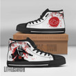 Akatsuki Hidan High Top Canvas Shoes Custom Ninja Under The Sun - LittleOwh - 2