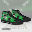 Zoro Jolly Roger High Top Canvas Shoes 1Piece Anime Mixed Manga Style - LittleOwh - 3