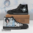 Edward Elric High Top Canvas Shoes Custom Fullmetal Alchemist Anime Mixed Manga Style